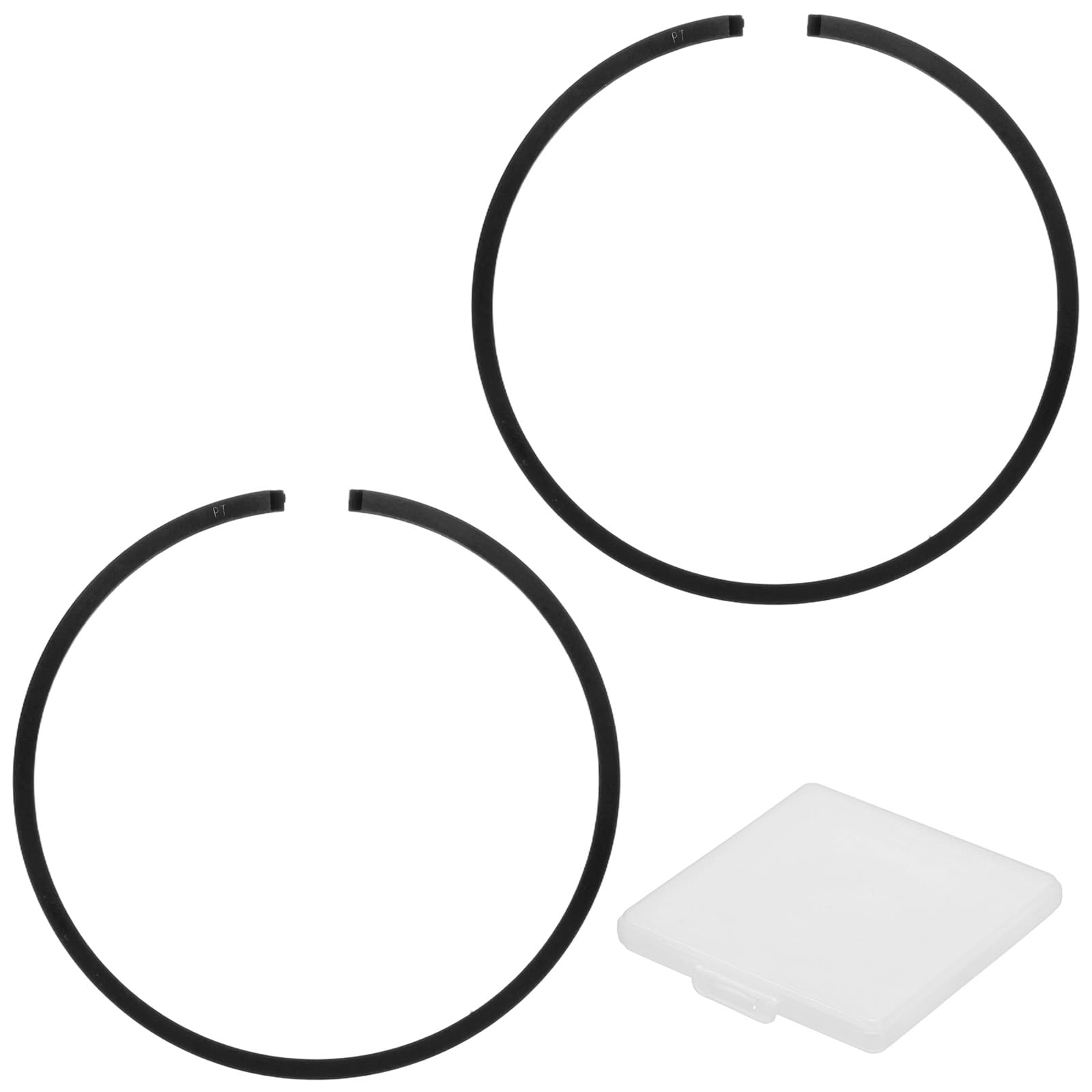 M METERXITY 4-Pack Engine Piston Rings Kit, 48mm x 1.5mm Thick Ductile Iron Piston Ring Set Standard Replacement for Small Engines/Motors/Machinery [Black] — image 1