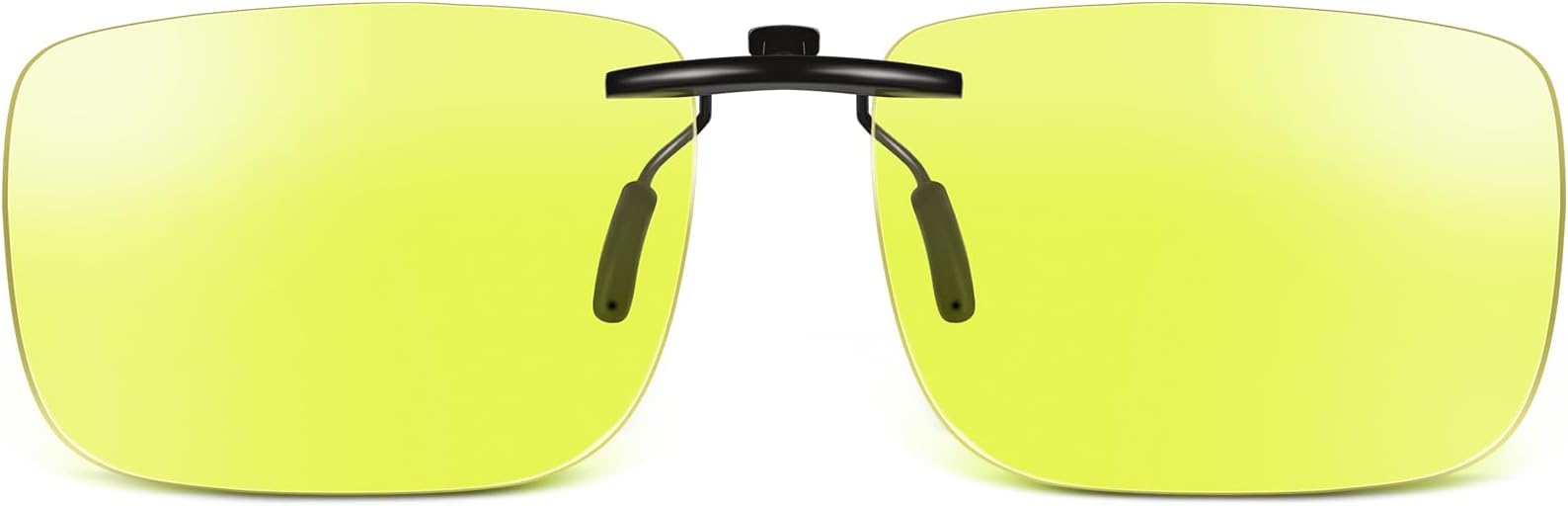 Night Vision Glasses Clip-On Yellow-Green Anti-Glare High-Definition Vision Foggy Rainy Used for Safe Driving Fishing Glasses Reduce Eye Fatigue Ultra-Lightweight for Men and Women 2.0