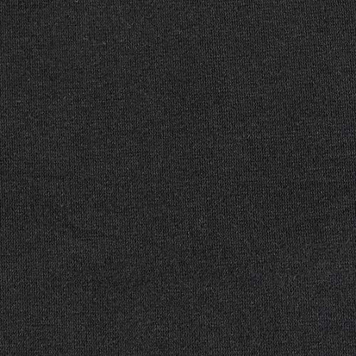 Image of Amazon Basics 4 Piece Breathable Cotton Jersey Bed Sheet Set, Stretchy Flat and Fitted Sheets with Pillowcase, Queen, Black, Solid