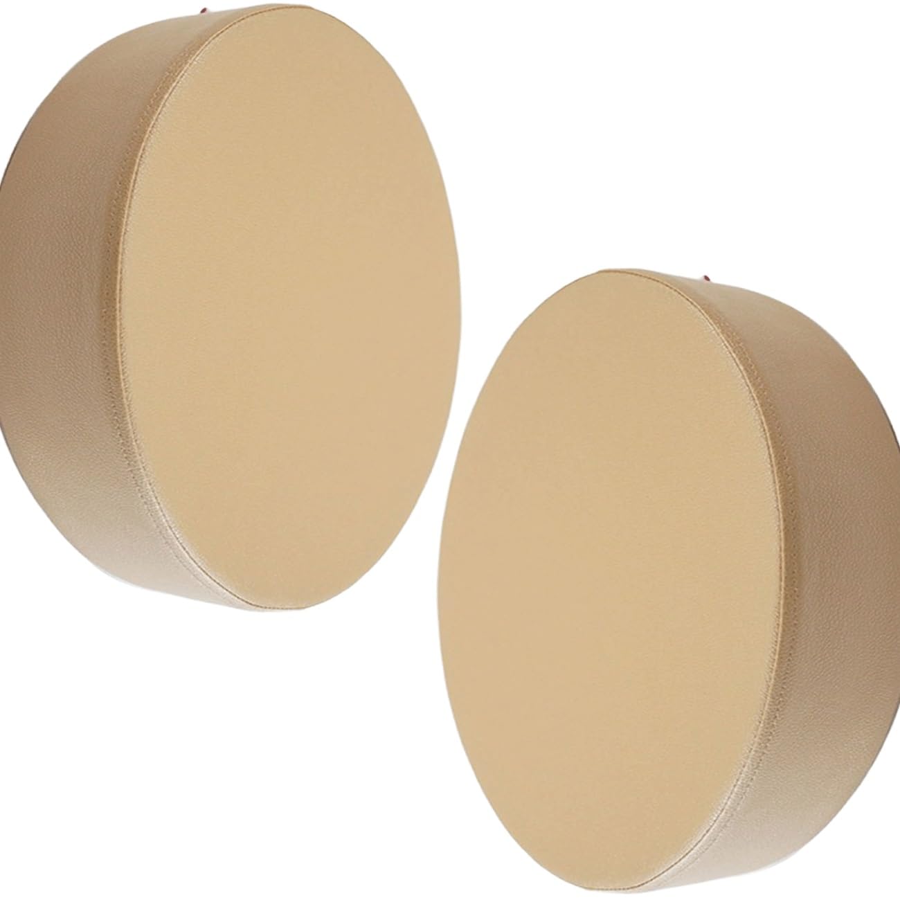 SDNAM Patio Waterproof Chair Seat Pad Comfortable Memory Foam Pad Round Outdoor Slip Chair Seat Cushion Thickened Leather Replacement Pad for Patio Furniture Home Garden(G3,2pcs 40X40X8cm)