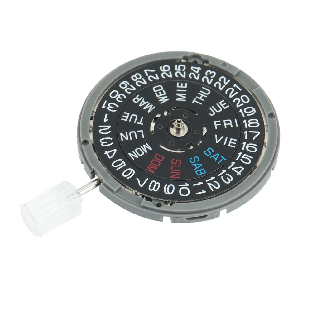 2X NH36 Anglais Date Semaine Automatique 3 Heures Couronne 3.8 Heures Couronne Montre Mouvement Mécanique Pièces de Rechange