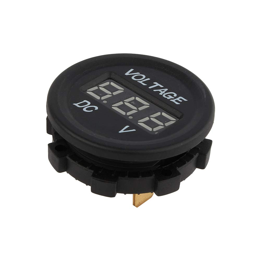Aramox Woltomierz, samochód motocykl LED DC cyfrowy wyświetlacz woltomierz wodoodporny ZY 12V-24V