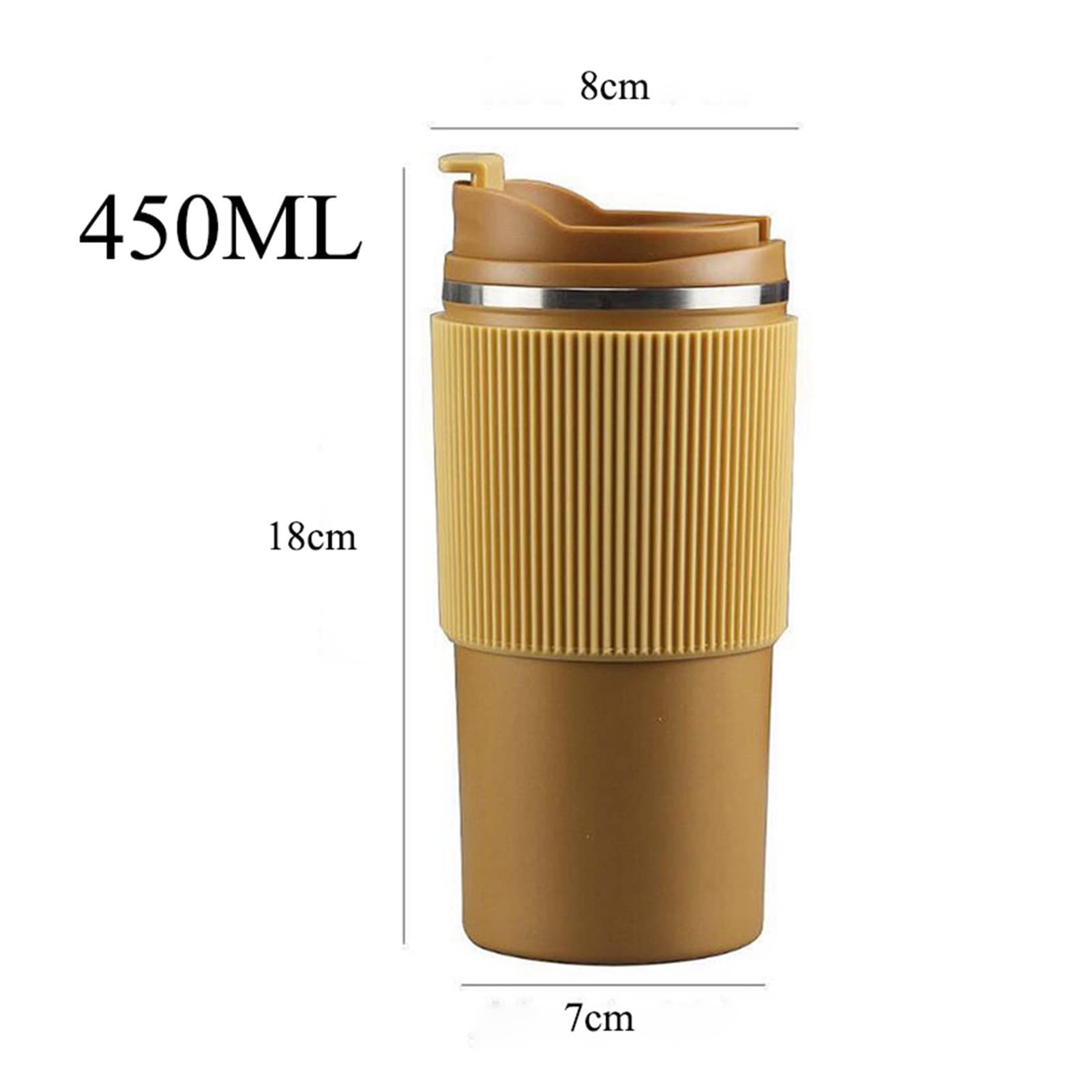 MRKU rutschfeste Kaffeetasse, tragbar, für den Mehrzweckgebrauch, fürs Auto, für Fitness, Laufen, Fitnessstudio, Sport, Wasserflasche
