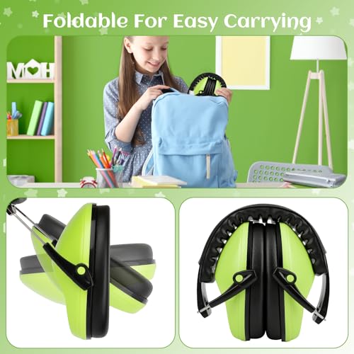Image of Floriogra 2 Pack Noise Canceling Headphones for Kids, Kids Ear Protection Earmuffs for Autism, Toddler, Children, Noise Cancelling Headphones Sound Proof Earmuffs for Concerts, Air Shows, Fireworks