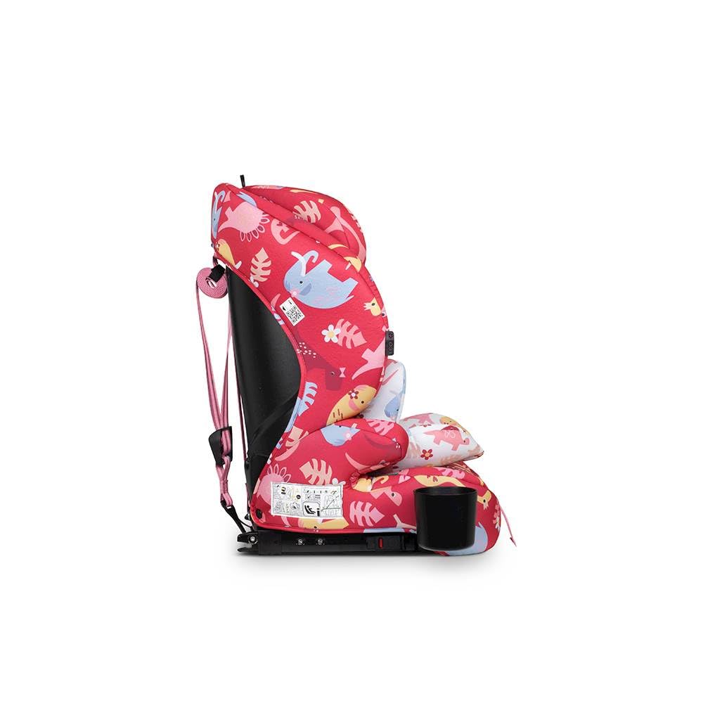 Cosatto Zoomi 3 i-Size Kindersitz ISOFIX 76-150cm (Dino Delite) | ISOFIX Befestigung, 5-Punkt-Gurt, Seitenaufprallschutz und waschbare Bezüge.