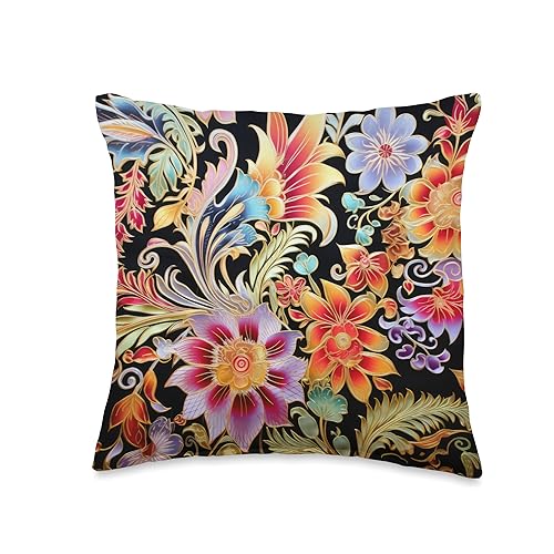 Traditional Batik Pattern Design Indonesian Throw Pillow