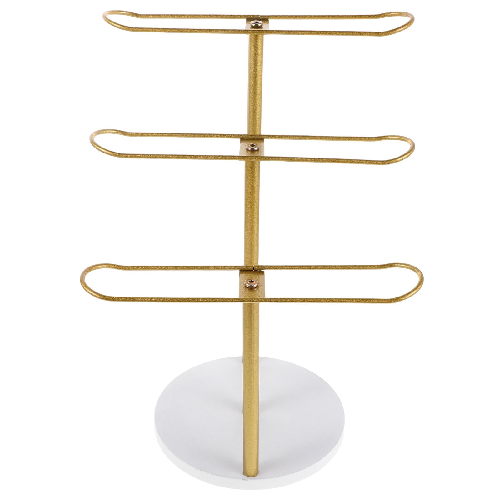 GALPADA Metall Organizer für Haarschmuck und Haargummis mit 3 Etagen Robuster Rahmen Sicherer Stand für Badezimmer und Ankleidezimmer von Mädchen und Kindern