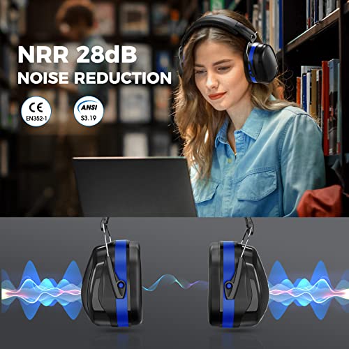 CGZZ Safety Earmuffs, Blue+Black, One Size - Image 2