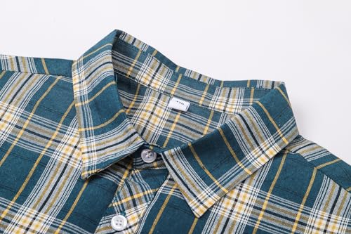 Image of SANGTREE Summer Button Down Shirts Cottn Tops for Men Women Boy Girl