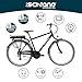 F.lli Schiano E- Ride Bicicleta, de los Hombres, Negra, 28 ''