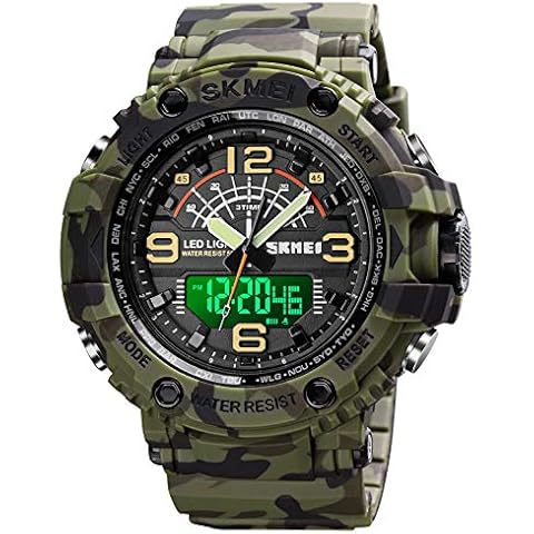 Reloj táctico digital resistente al agua SKMEI para hombre Cover