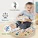 AMAWOOD Wooden Sit ‘n Spin Toys for Kids & All Ages, Classic Spinning Activity Toys-Bigger Size-20.3 Inches Wooden Spinner Seat