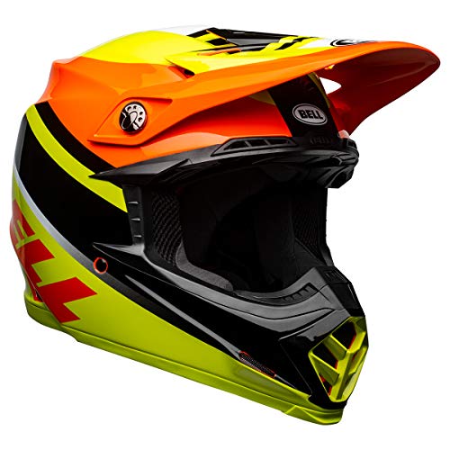 Capacete de sujeira Bell Moto-9 MIPS (Amarelo/Laranja/Preto - Pequeno)