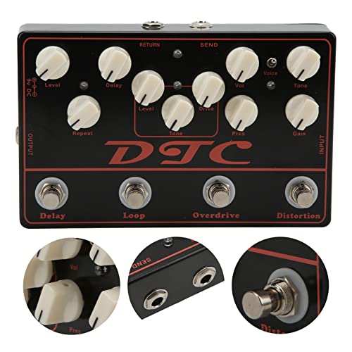 Eujgoov 4-en-1 Synthétiseur Effets Guitare Pédale Distorsion Surcharge Effet Boucle Accessoires Guitare - Les Beatles, Paul McCartney, John Lennon, RIngo Starr, George Harrison Eujgoov 4-en-1 Synthétiseur Effets Guitare Pédale Distorsion Surcharge Effet Boucle Accessoires Guitare – Image 7