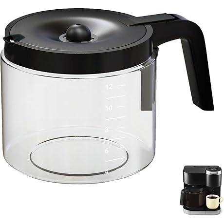 12 Cups Coffee Carafe ONLY Compatible for KEURIG K-DUO 12 Cups Coffee...