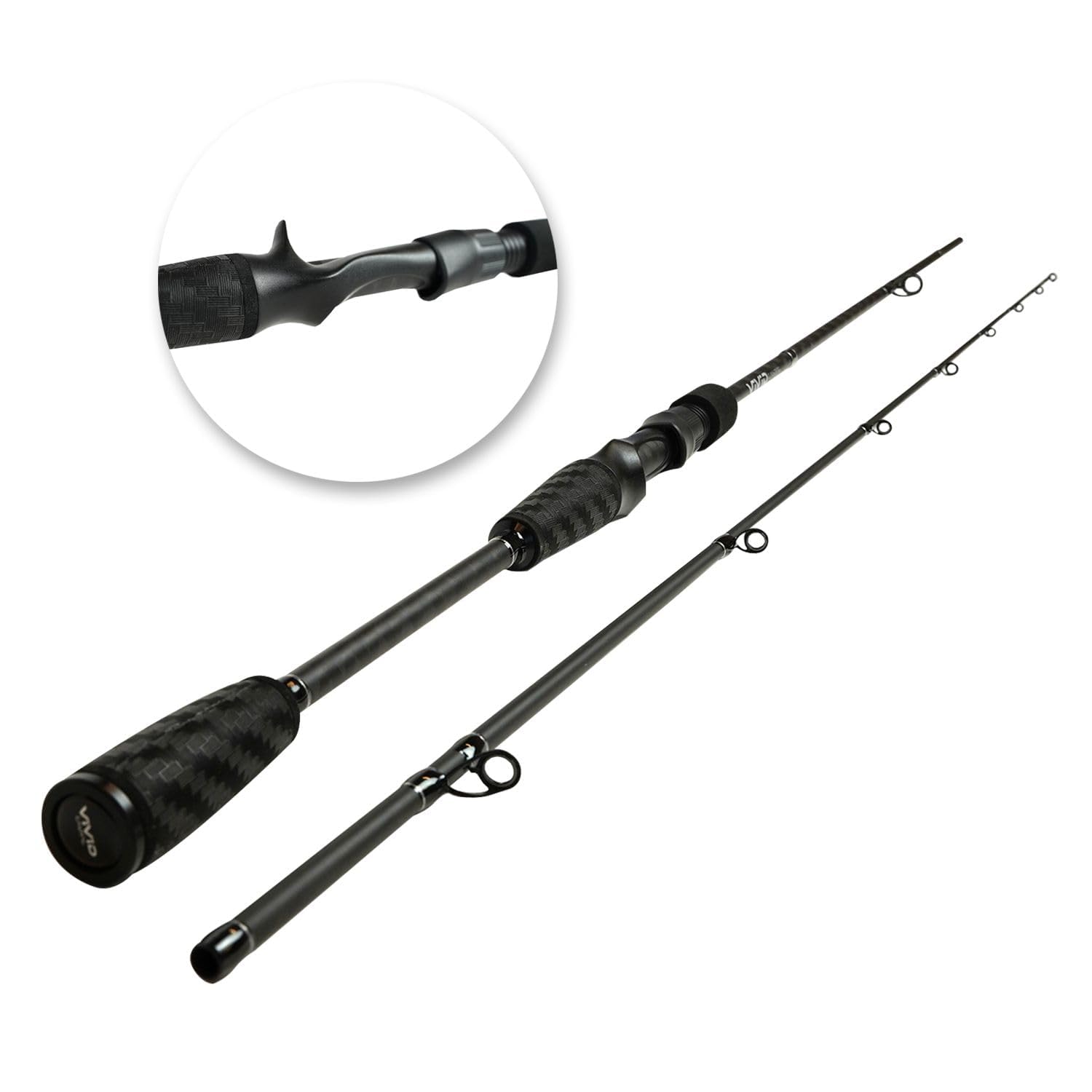 DLT Vivid Casting - 10-60 g - Baitcaster - Wurfangel - Angelrute für modernes Angeln vom Dach - Entdecken Sie Diese fortschrittlichen Ruten - Aus 30T-Carbonfaser gefertigt