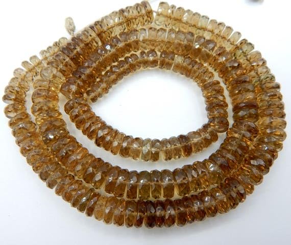 Beer Quartz Faceted Tyre Beads perles en quartz de 8mm pour réparer et créer des bijoux