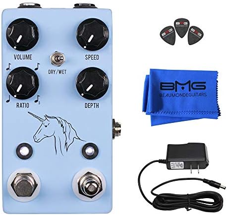 JHS Pedals Unicorn V2 Uni-Vibe Photocell Modulator Effects Pedal Bundle