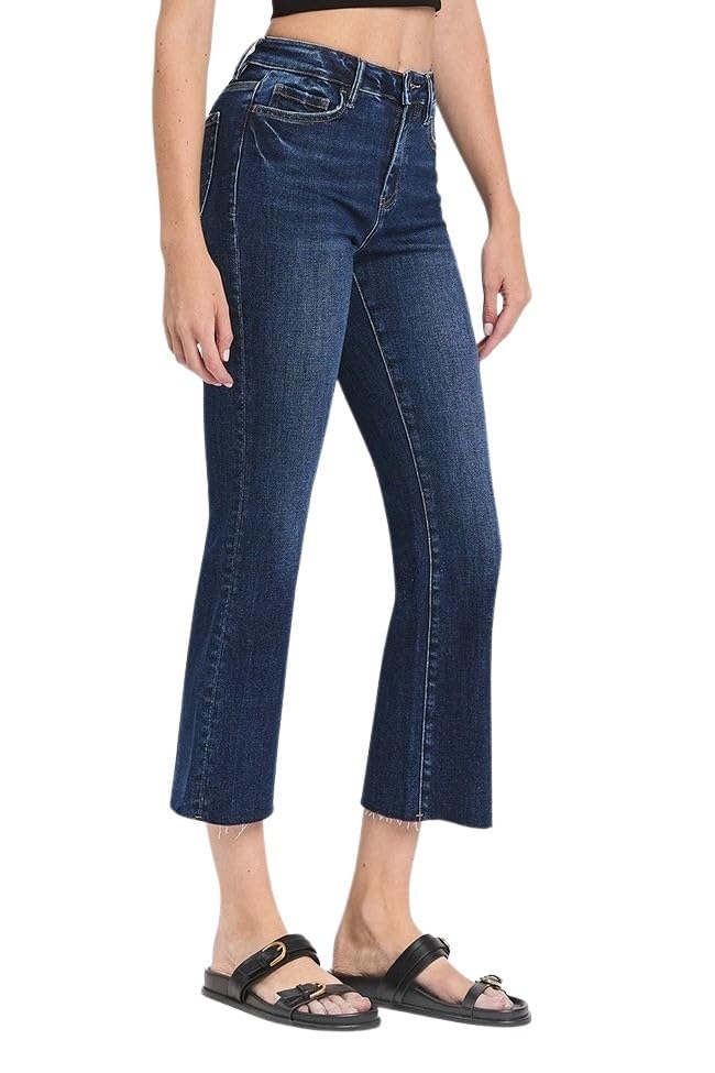 Women's High-Rise Cropped Flare Jeans2