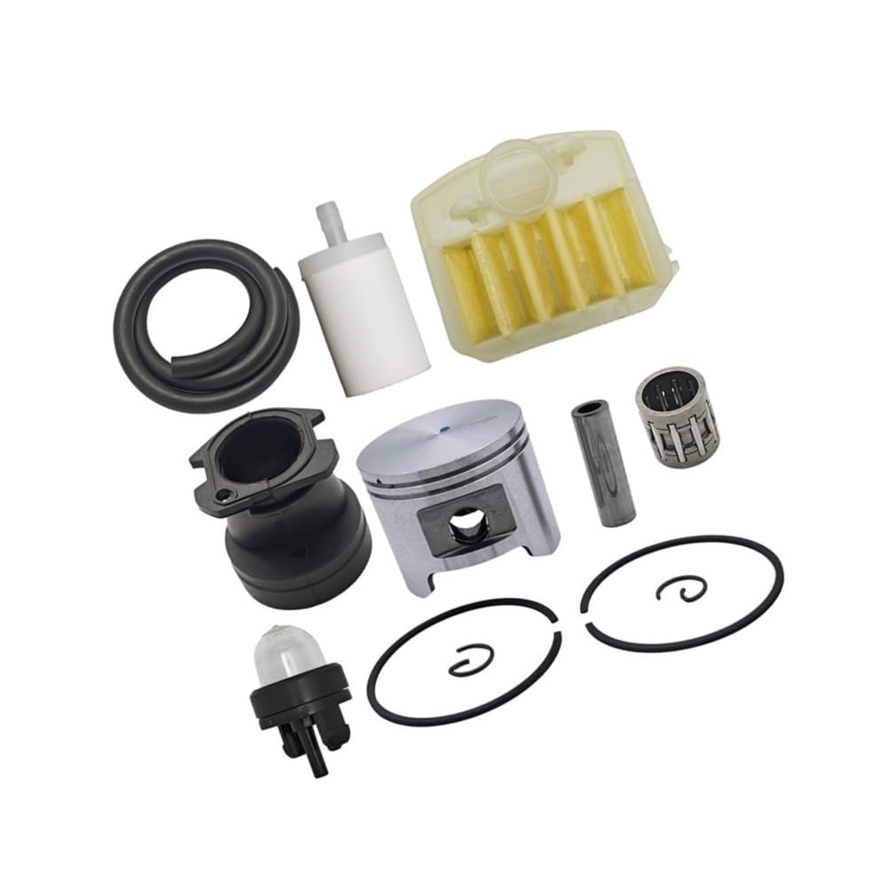 Kit piston 45mm contre les pannes de tronçonneuse 353 collecteur admission et carburateur