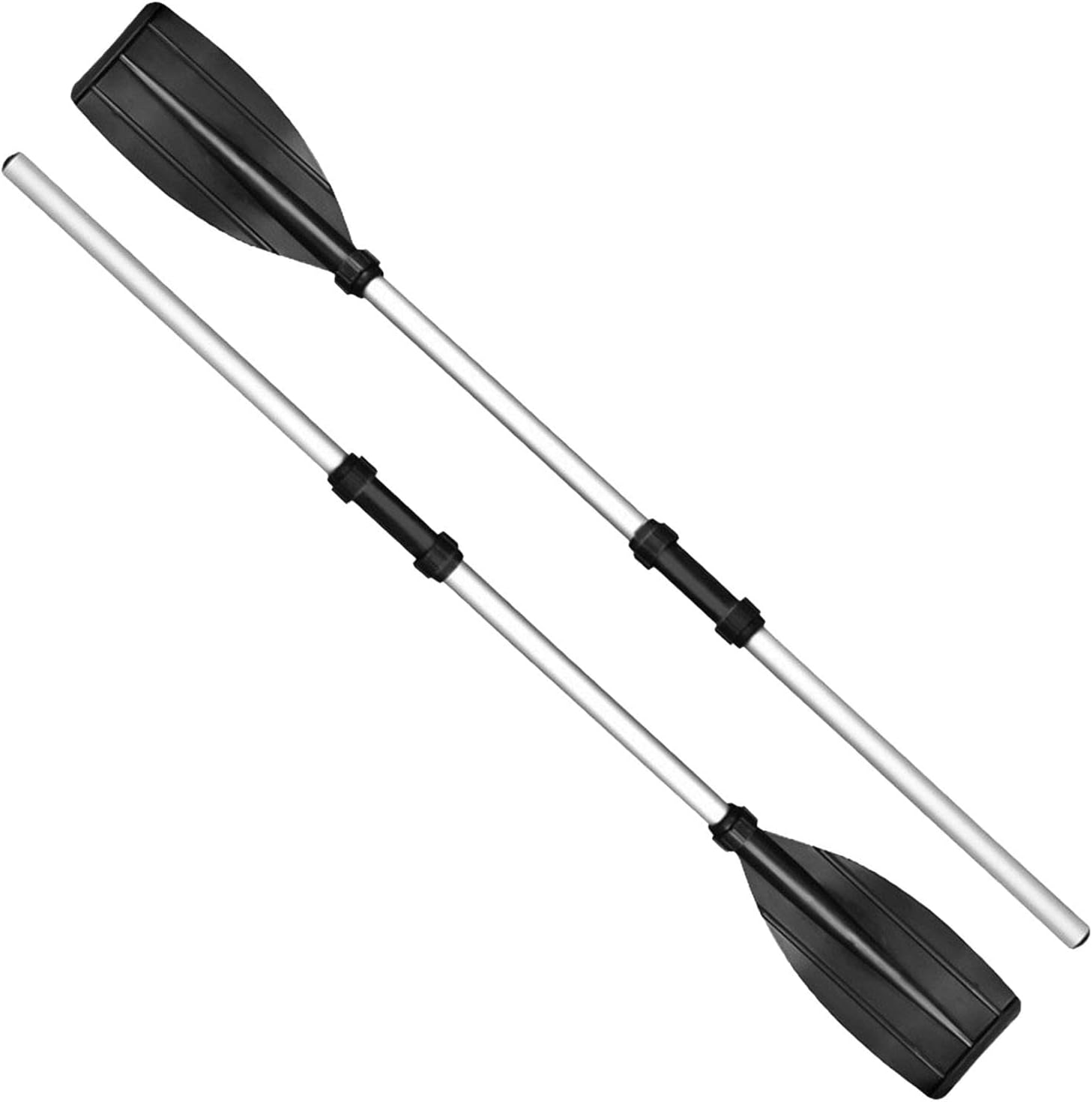 2 Pack Kayak Oars Detachable Lightweight Canoes and Kayaks Paddles Adjustable Portable Boat Oars with Aluminum Alloy Non-Slip Handle for Motorboat Oars Inflatable EmergencyBoats Or Dinghy