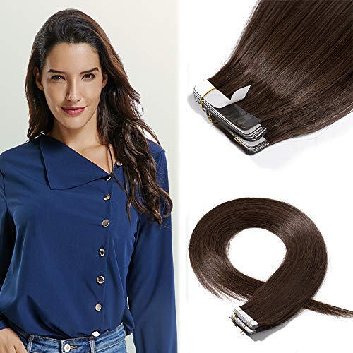 Brown Tape in Extensions Human 22"