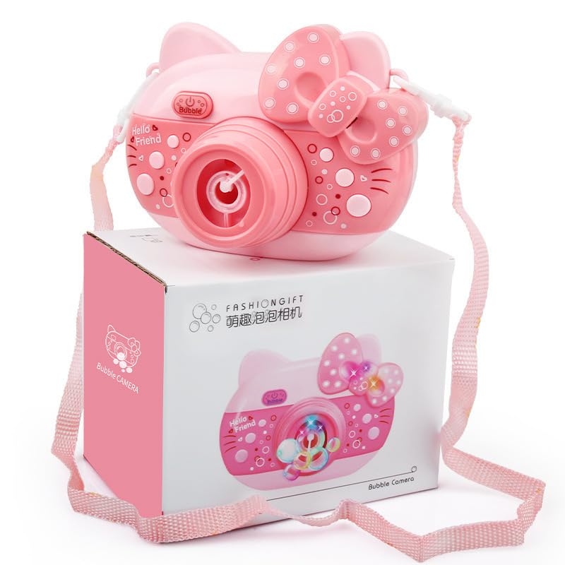 BubblySnap CatCam - Adorable Cat-Shaped Camera Bubble Machine for Enchanting Fun