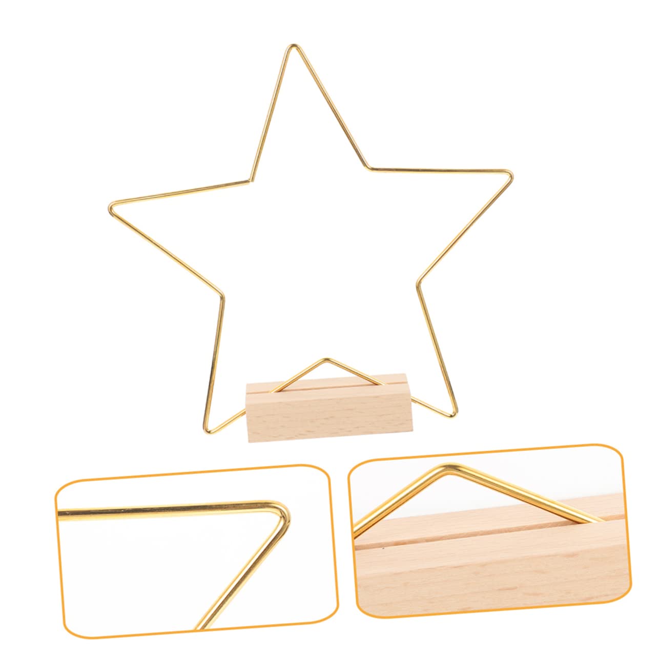 Abaodam 6juegos Aros Metálicos De Para Decoración Base De Madera Para Bodas y Aros Para De Mesa Manualidades Con Diseño y