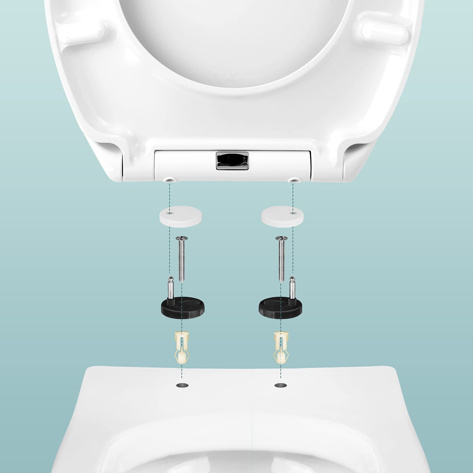 Abattant Wc Allibert Villeroy & Boch O.novo Abattant WC Avec Frein De Chute & Amovible Abattant Wc Rectangulaire
