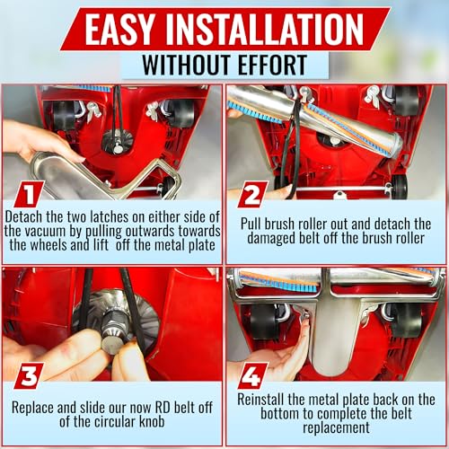 Image of 6 Pack Vacuum Belt Replacement Compatible with Sanitaire Models | SC679K, SC684, SC688, SC689, SC886, SC887, SC888, SC9050D, 1934, 1950 & More; Easy Install; Fits Commercial Upright Vacuums