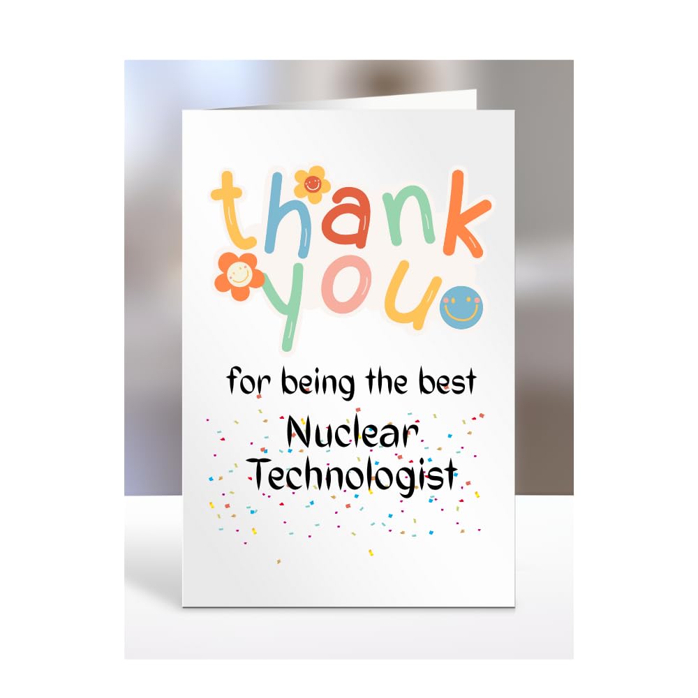 Thank you card for Nuclear Technologist, men, women, him, her, colleague, boss, manager, supervisor, friend, gifts, presents for christmas, A5-212b_148 โ image 1
