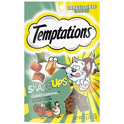 TEMPTATIONS MixUps & ShakeUps Crunchy and Soft Cat Treats, 2.5 - 3 oz. (12 Pack)