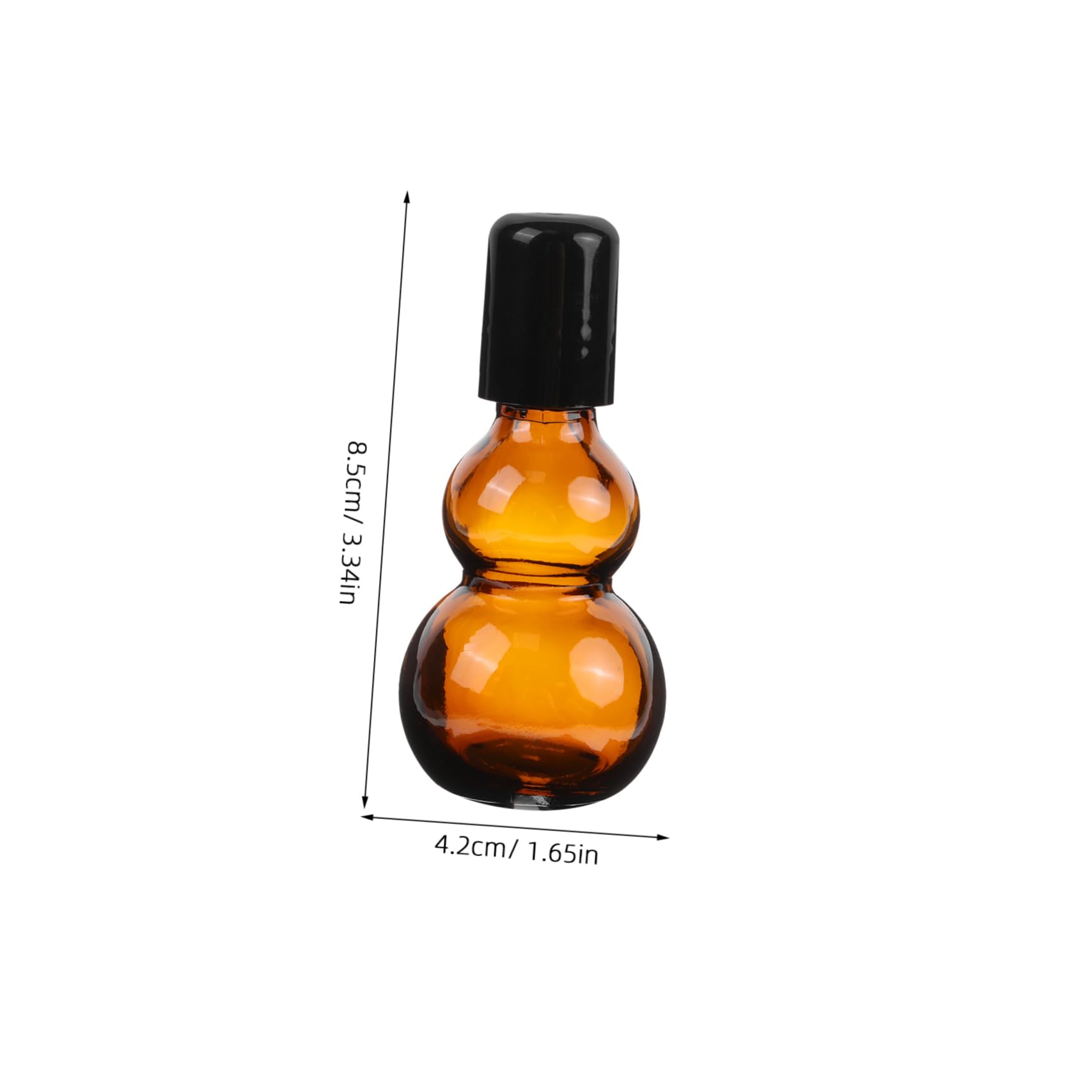 Flacone Roll-on per Olio Essenziale 30ml in Vetro Marrone, 10 Pezzi | Ricaricabile e Riutilizzabile, Design Delicato, Confezione da 10, Uso Casa e Ufficio