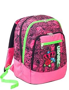 Seven Zaino Seven Advanced, Roses Girl, Rosa, 30 Lt, Doppio scomparto, Scuola & Tempo Libero