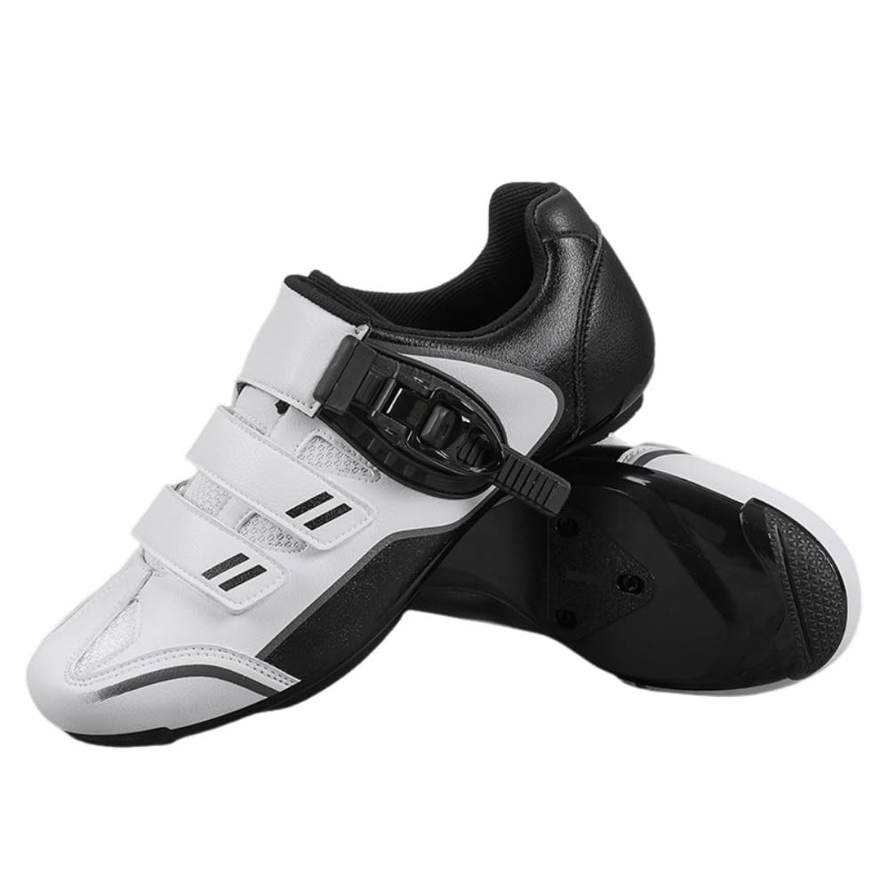 Mateju Chaussures de Cyclisme de Vélo de Route Respirantes de Vélo pour Homme/Femme avec Look SPD-SL Delta Cleats Chaussures Indoor/Outdoor -Modèle T5101