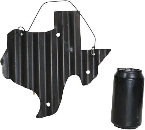 Miniatura 6 de Ebros Gift Letrero occidental con texto en inglés We Don't Dial 911 Wild West Pistol Revolver Gun Texas State Map Metal galvanizado con acabado