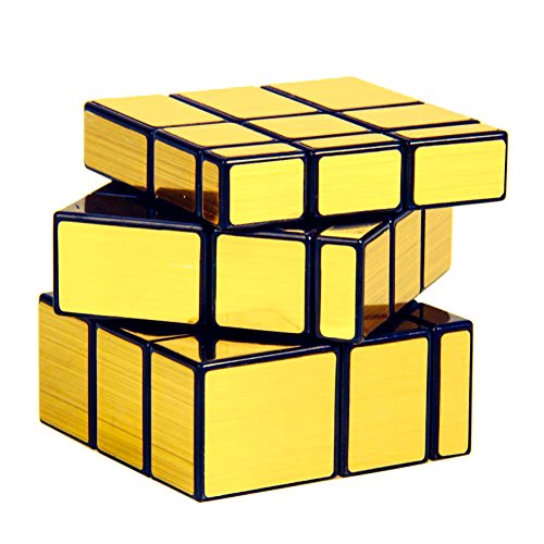 Image of D ETERNAL Eternal 3X3 Mirror Magic Cube - High Speed Gold,Brainstorming Puzzle for Kids and Professionals