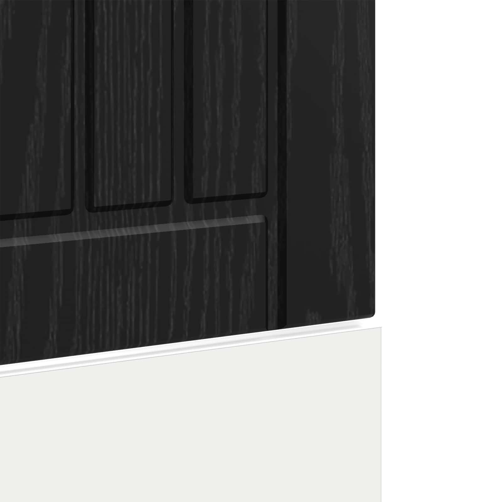 Lucca - Panel frontal para lavavajillas (45 x 1,5 x 57 cm, madera de roble negro, 45 x 1,5 x 57 cm, para armario de cocina, armario inferior, armario de almacenamiento, almacenamiento