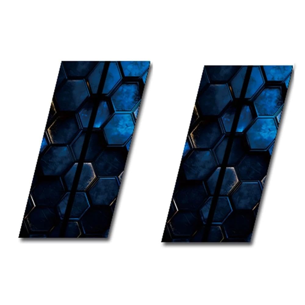 Bertdcx B For Honeycom Auto 2Pcs -Pillar Waterproof Decal Diy Car Door Post Sticker Automotive Exterior Accessories Auto Parts(B)