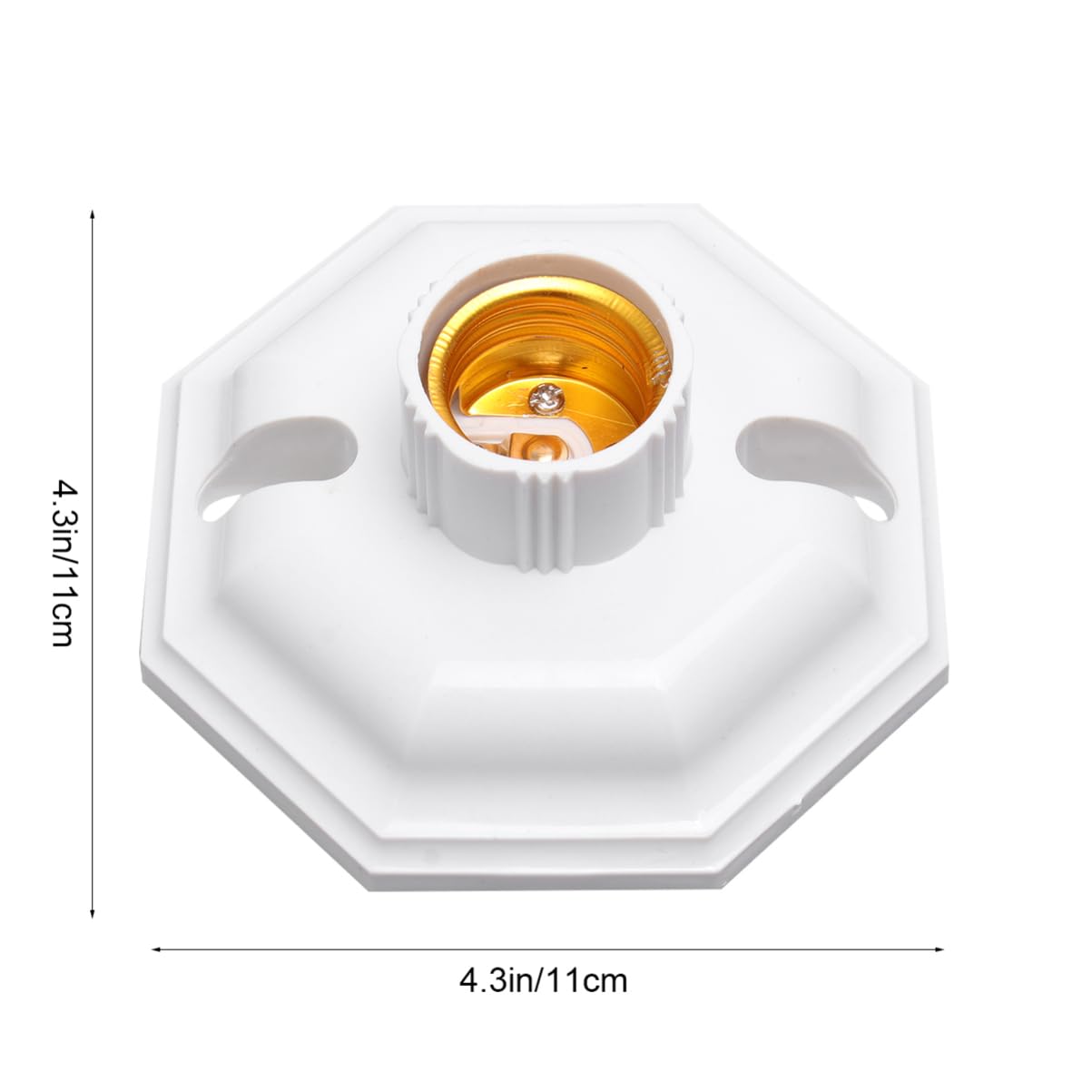 Hemobllo 12 Pz base leggera decorazioni per feste di Natale convertitore base lampada attacco base lampadina e27 adattatore portalampada attacco luce e27 lampade PRESA decorare bianca
