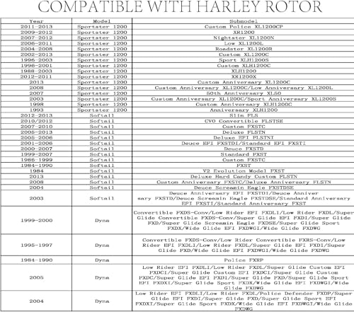 Image of 11.5'' 1 Piece Front Rotor 1 Piece Rear Rotor Compatible with Harley Rotor