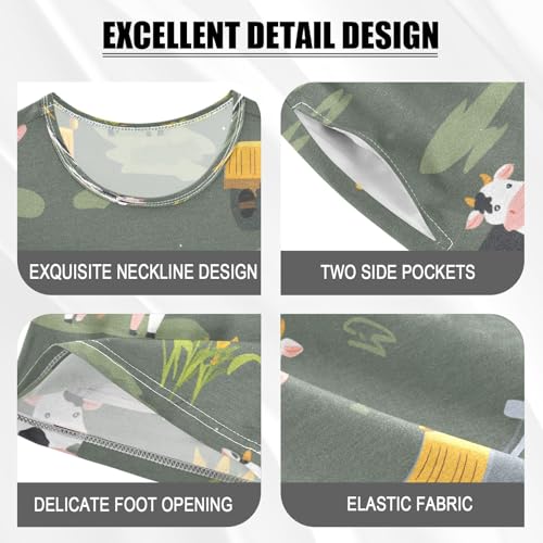 Milk Pattern Kids Pjs Set Boys Girls Summer Short-Sleeve Sleepwear Pajamas 2PCS4