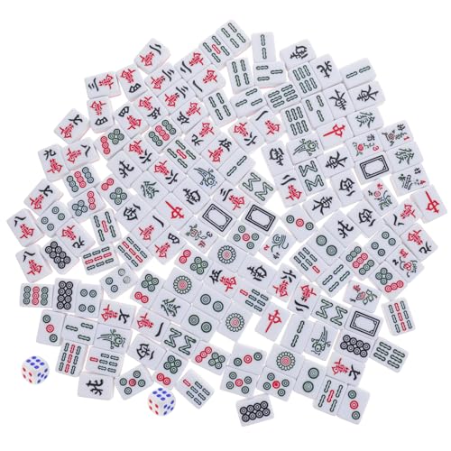 Mini Juego de Mahjong Portátil con Bolsa de Almacenaje Rosa miniatura 1