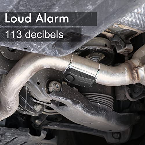 WSDCAM Catalytic Converter Alarm 113dB Loud Wireless Catalytic Converter Anti Theft Vibration Vehicle Security Alarm System Motorcycle Car Alarm with Remote Aluminum Alloy and Heat Insulated Pad - Image 4