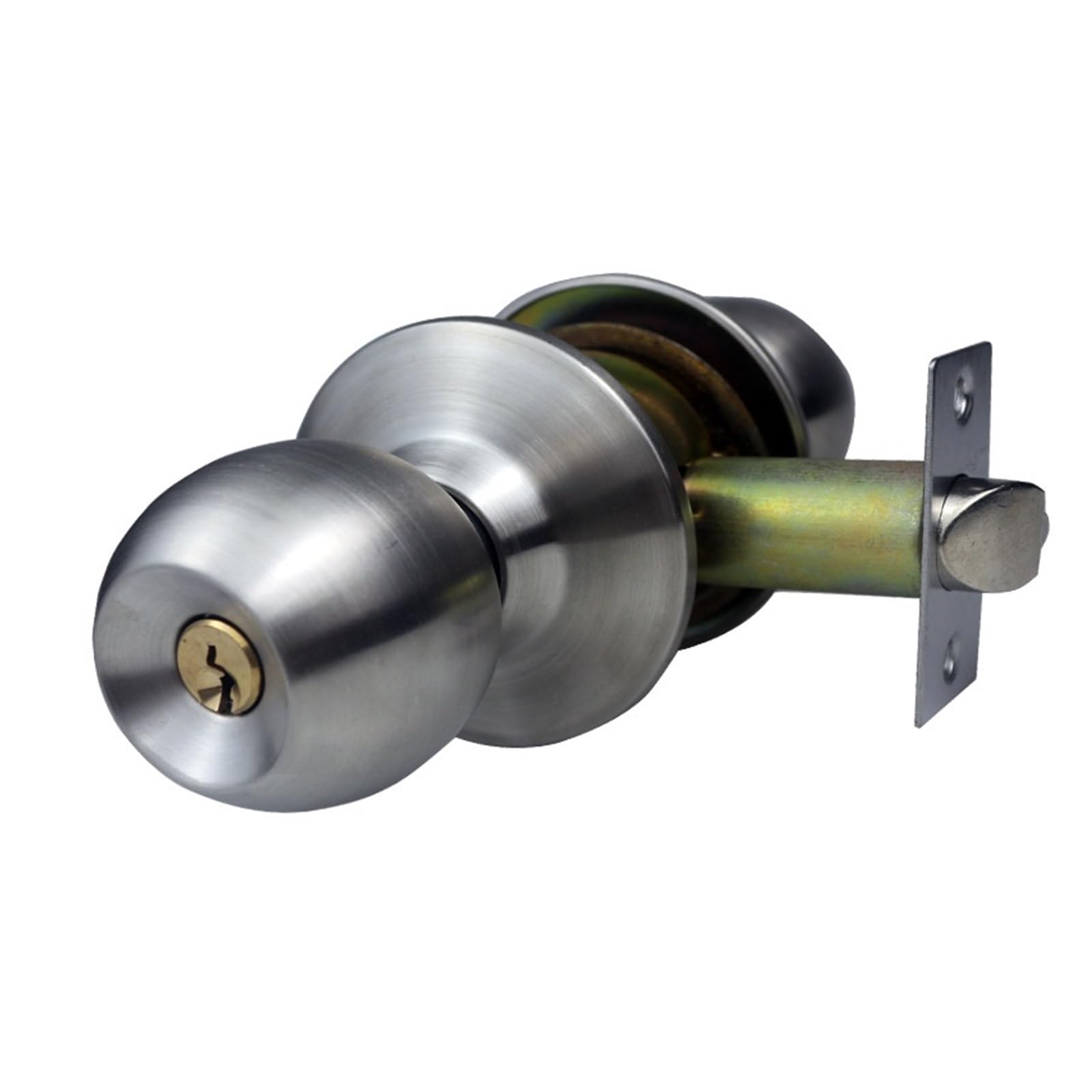 Aepqbgqj One Color Stainless Steel Knob Lock Indoor Bedroom Room Door