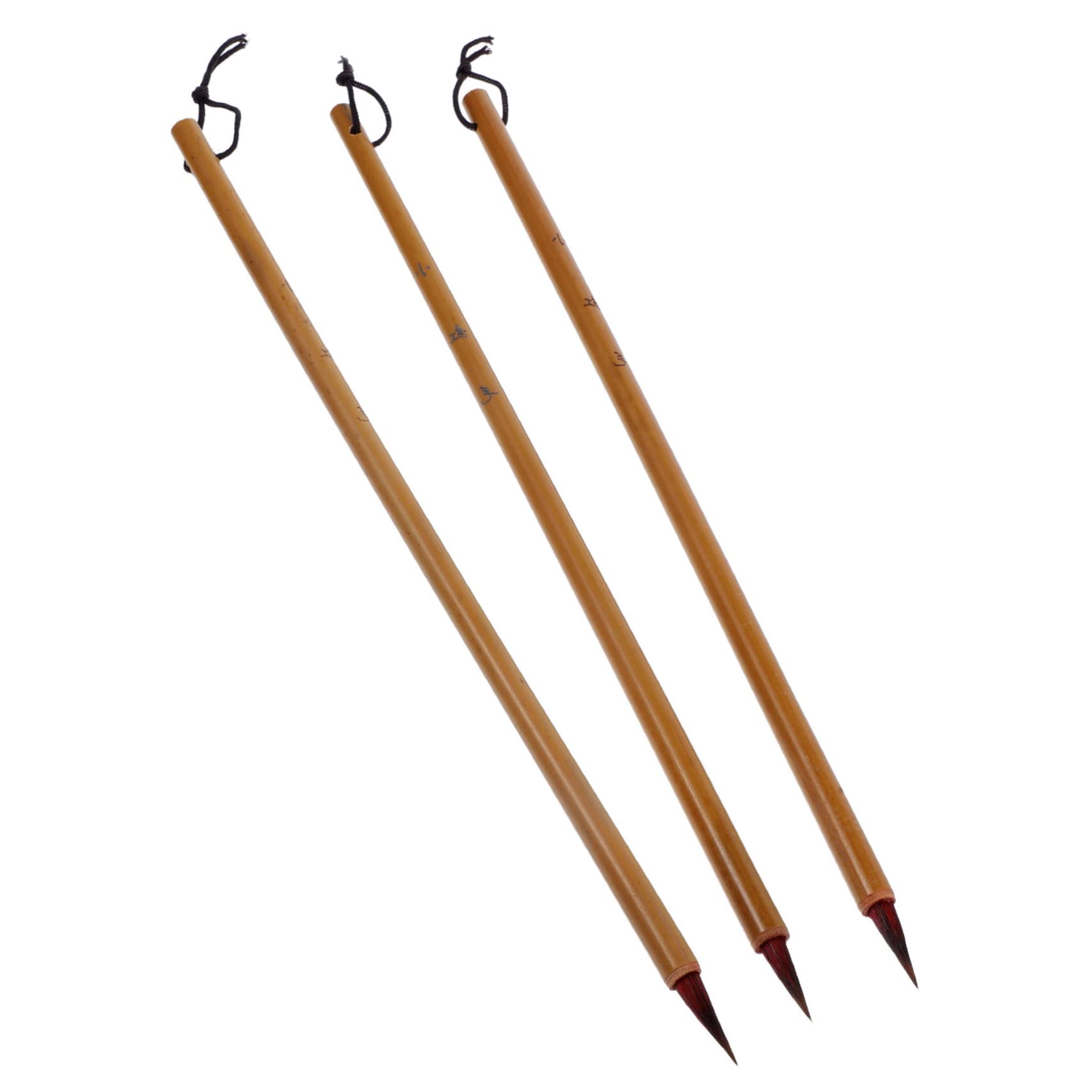 5 Juegos 5 Juegos De Pinceles para Escribir En Minúsculas para Pintar Caligrafía Pinceles Dibujo Bolígrafos De Punta Fina Estuche para Lápices Lápices 3 Piezas x 5