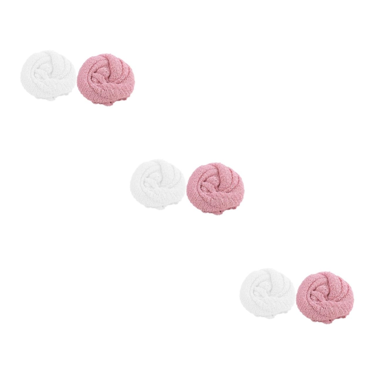 TOYANDONA 6piezas De Envoltura para Recién Nacidos y Transpirable para Fotografía De Bebés Paquete De y Rosa