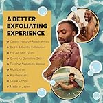 GOSHI Exfoliating Shower Towel - Rip-Resistant Exfoliating Washcloth for All Skin Types - Brick Red - Made in Japan - Image 3