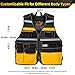 Tool Vest Electrician, Electrician Vest for Men, 22 Compartments, Reflective Workwear with Tool Pockets, Adjustable Waist & Upgraded Comfortable Neck Opening