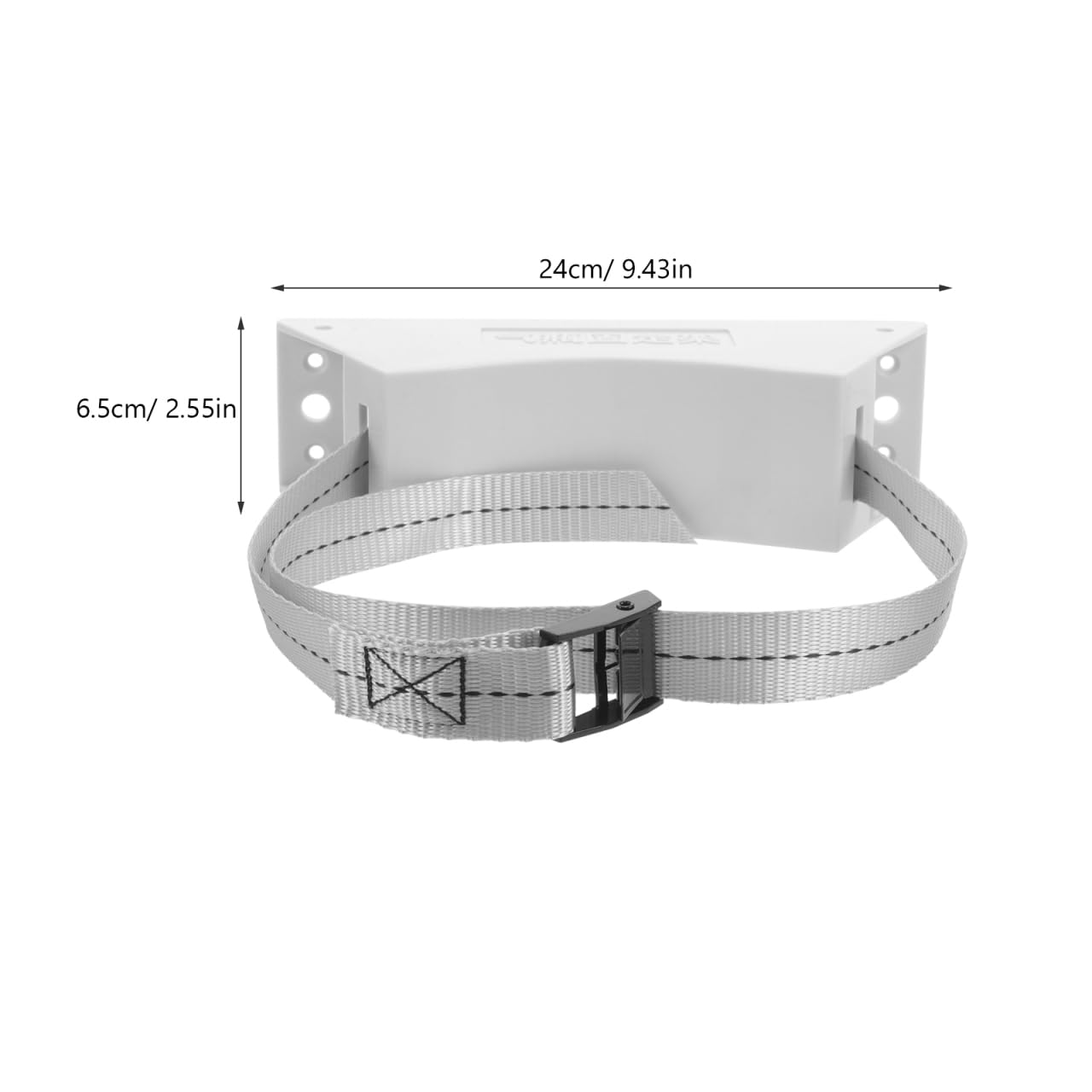 40Labs Supporto Fissaggio Bombola Gas 40L Staffa Regolabile Per Bombole Idrogeno Ossigeno Con Cinghia Per Montaggio Facile Bianco 9X9X2.5 Inch